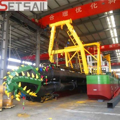 Cutter Head Diameter 2000mm 18 Inch Canvas Capacity 3500m3/H Hydraulic Sand Dredger