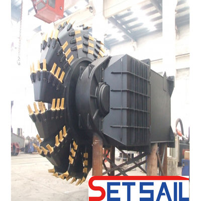 High Capacity 160m3-2000m3 Hydraulic Wheel Bucket Head Mud Dredger with Diesel Engine