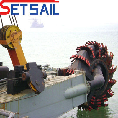Full Hydraulic System Wheel Bucket Dredger for Sand Mud Dredging Depth 8m-20m 000000
