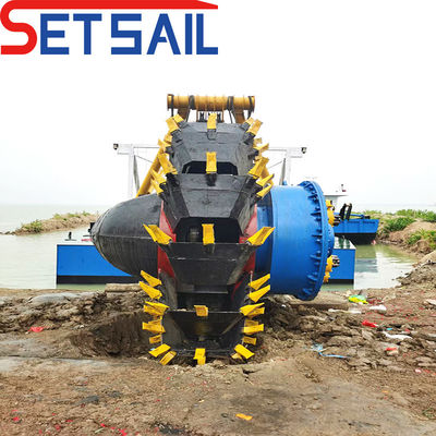 Full Hydraulic System Wheel Bucket Dredger for Sand Mud Dredging Depth 8m-20m 000000