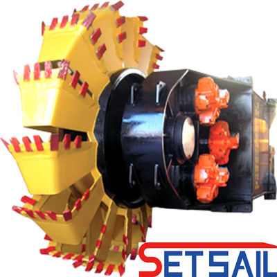 Siemens PLC Diesel Engine Wheel Buckt Dredger with 1000m3 Water Flow and Hydrocyclone