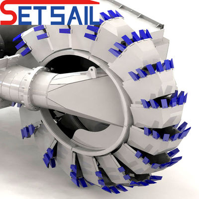 8m-20m Dredging Depth Siemens PLC Water Flow 5000m3 Wheel Bucket Dredger with Head