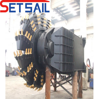8m-20m Dredging Depth Siemens PLC Water Flow 5000m3 Wheel Bucket Dredger with Head