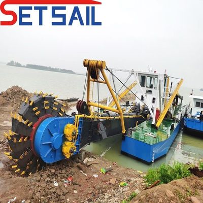 Customized Full Hydraulic Sand Weel Bucket Dredger with and 8m-20m Dredging Depth