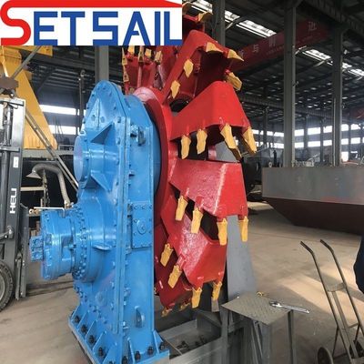Customized Full Hydraulic Sand Weel Bucket Dredger with and 8m-20m Dredging Depth