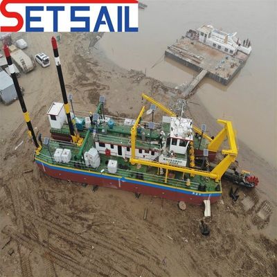 160m3-2000m3 Capacity Diesel Engine Wheel Bucket Mud Dredger with Depth Sounder Meter