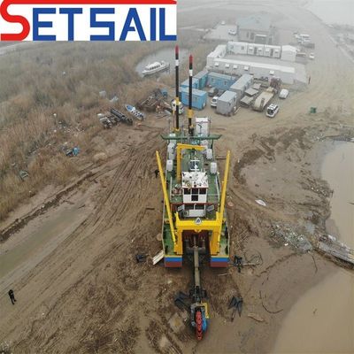 8m-20m Dredging Depth Diesel Engine Wheel Bucket Mud Dredger for River Dredging Project