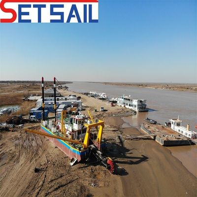 8m-20m Dredging Depth Diesel Engine Wheel Bucket Mud Dredger for River Dredging Project