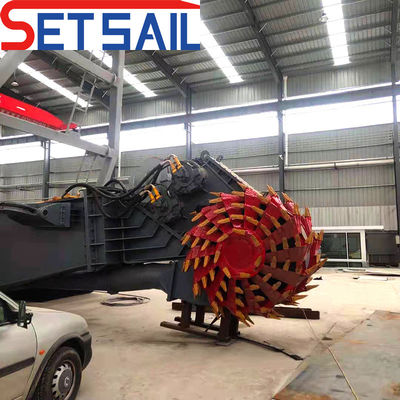 Diesel Engine Wheel Bucket Dredger with Water Flow Meter and Rexroth Hydraulic System