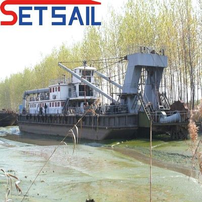 8m-20m Dredging Depth Hydraulic Cutter Head Wheel Bucket Dredger with Concentration Meter