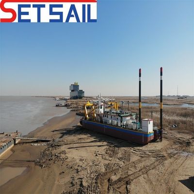 Rexroth Hydraulic Diesel Engine Wheel Bucket Dredger with 800m-5000m Discharge Distance