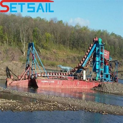 Hydraulic River Gold Diamond Mining Dredger with 1.4m*1.2m-2.6m*1.2m Drum Screen Size