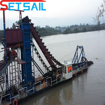 Hydraulic River Gold Diamond Mining Dredger with 1.4m*1.2m-2.6m*1.2m Drum Screen Size