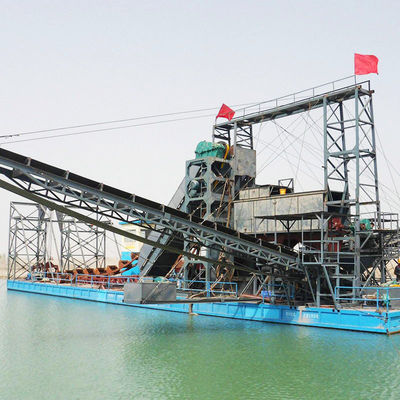 3900.00cm * 860.00cm * 225.00cm Package Size Gold Dredging Ship for River and Lake