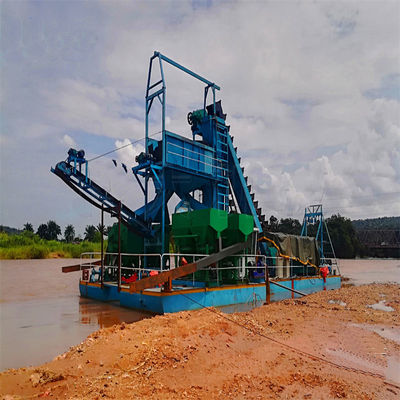 3900.00cm * 860.00cm * 225.00cm Package Size Gold Dredging Ship for River and Lake