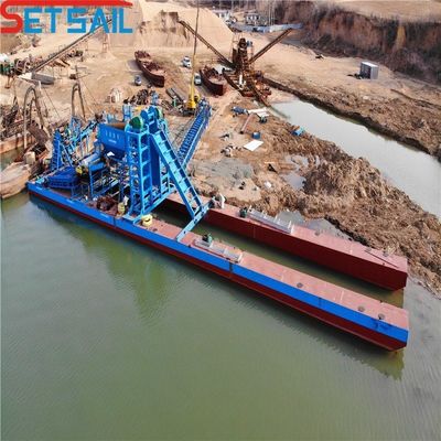 Bucket Chain Gold Dredger with Agitation Chute High Capacity Gold Extraction Solution