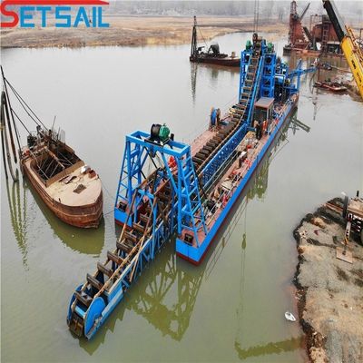 Bucket Chain Gold Dredger with Agitation Chute High Capacity Gold Extraction Solution