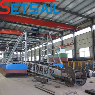 7-30 Meter Dredging Depth Chain Bucket River Gold Dredger with Agitation Chute