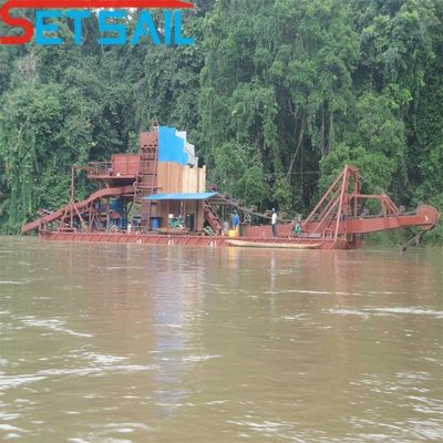 1.4mx1.2m-2.6mx1.5m Drum Screen Length and Diameter Chain Bucket River Mining Dredger