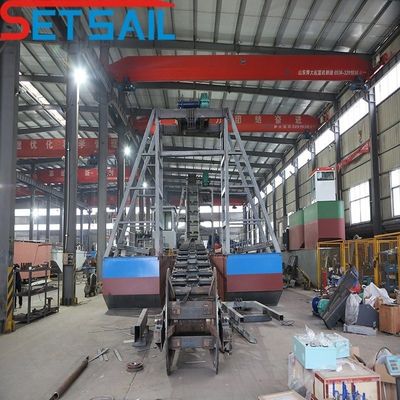 Bucket Chain Mining Dredger with Trommel Screen by Digging Main Motor Power 37kw-200kw