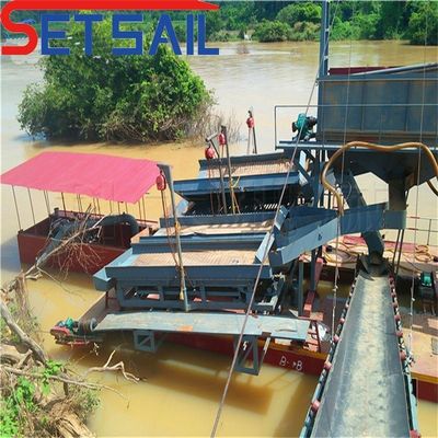 Customized Chain Bucket Gold Dredger 1.0m-2m Hight 24m-38m Total Length Customized
