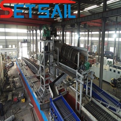 Bucket Chain Mining Dredger with Dredging Depth 7-30 Meter and Centrifuge Equipment