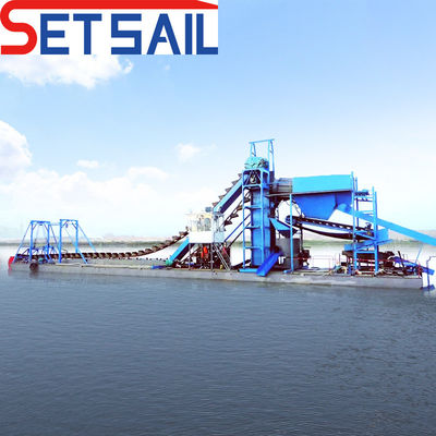 Gold and Diamond Mining Dredger Equipped with QHCBD-3 Diesel Engine Generator Sets