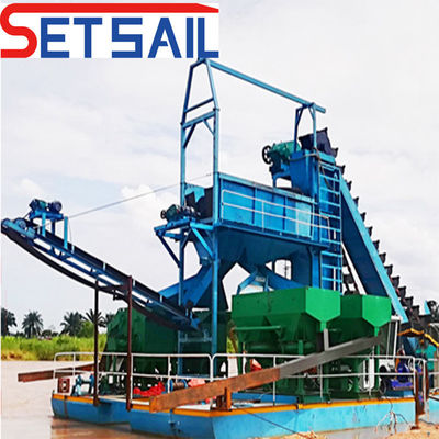 Gold and Diamond Mining Dredger Equipped with QHCBD-3 Diesel Engine Generator Sets
