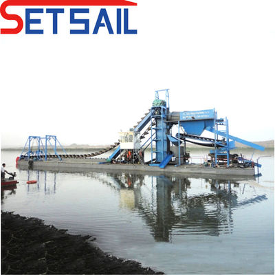 Gold and Diamond Mining Dredger Equipped with QHCBD-3 Diesel Engine Generator Sets