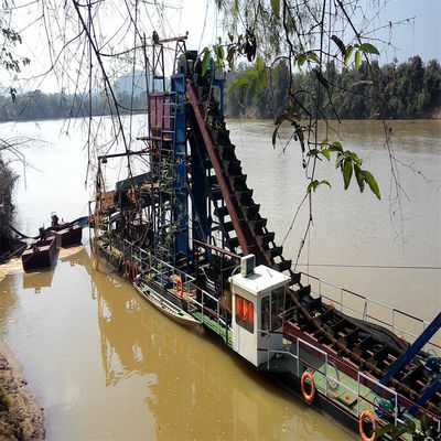 River Diamond Bucket Chain Gold Mining Dredger with 124-200 Piece Chain Quantity