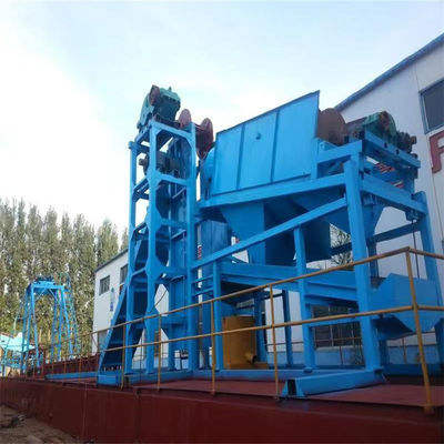 River Diamond Bucket Chain Gold Mining Dredger with 124-200 Piece Chain Quantity