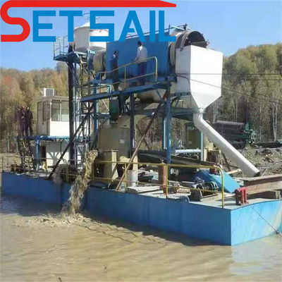 Land Mining Dredger with Agitation Gold Drum Screen Size 1.4m*1.2m-2.6m*1.2m Customization