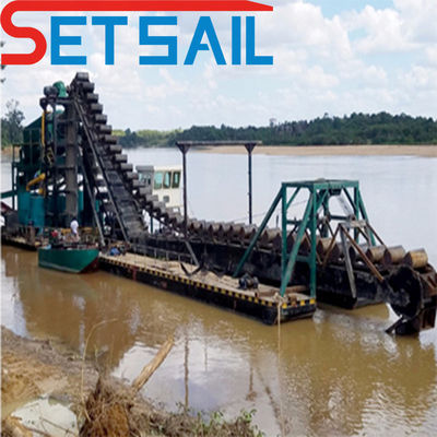 Land Mining Dredger with Agitation Gold Drum Screen Size 1.4m*1.2m-2.6m*1.2m Customization