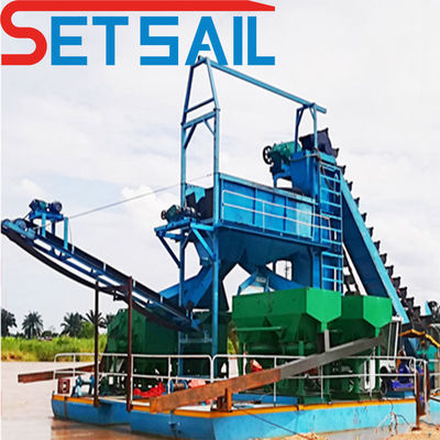 Land Mining Dredger with Agitation Gold Drum Screen Size 1.4m*1.2m-2.6m*1.2m Customization