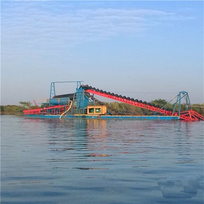 24-50 Meter Hull Length Durable Chain Bucket Gold Dredge for Diamond Processing Plant