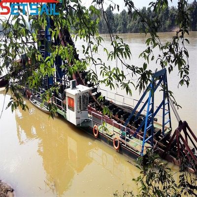 50-300m3 Durable Hull Chain Bucket River Mining Dredger for Lake Gold in Multi Color