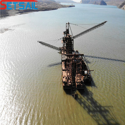 150m3/Hour Bucket Chain Gold Dredger for Gold Selection and Panning Customized Request