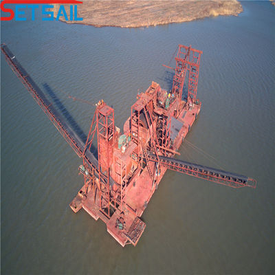 150m3/Hour Bucket Chain Gold Dredger for Gold Selection and Panning Customized Request