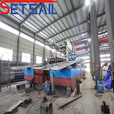 150m3 Capacity Bucket Chain Gold Dredger for Flotation Separation in South America