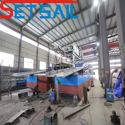 Bucket Chain Type Gold Mining Dredger with 60000.000kg Package Gross Weight and Consumption