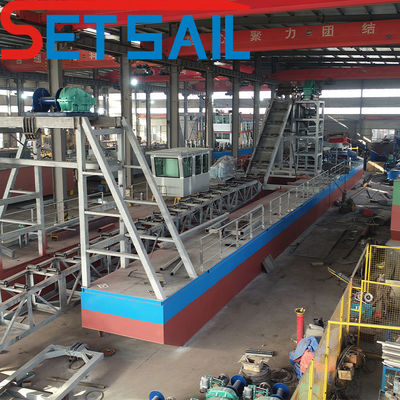 Powerful Power Generator Sets for River Gold Mining on the Bucket Chain Mining Ship