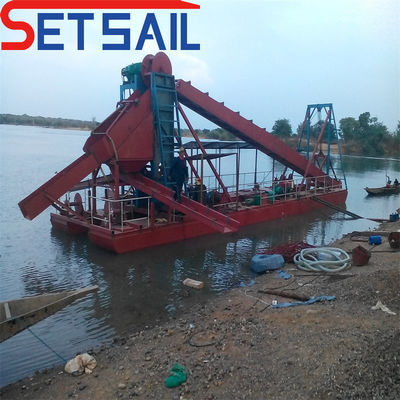 Electric Power Type Chain Bucket Mud Diamond Dredger for Gold Customization