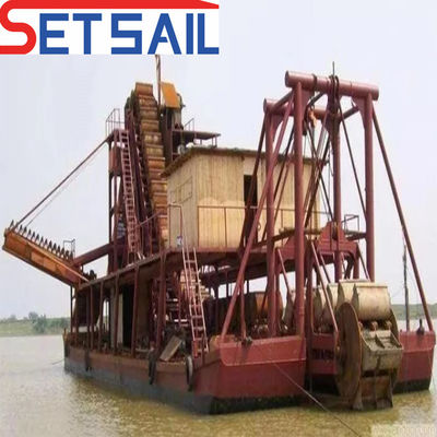 Chain Bucket Gold and Diamond Mining Boat with Anchor Total Length 38 Meter Deposit