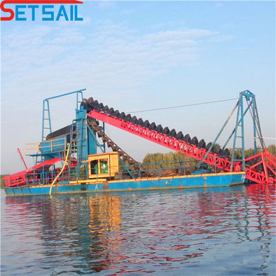 150 Cubic Meter Per Hour Bucket Chain Gold Mining Dredger for Volume Gold Production