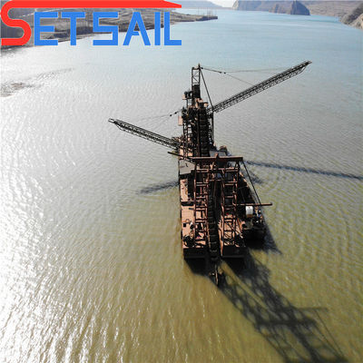 Chain Bucket Gold Dredger Width 4.5m-10m for Electric Sets in Gold and Diamond Mining