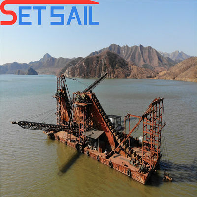Chain Bucket Gold Dredger Width 4.5m-10m for Electric Sets in Gold and Diamond Mining