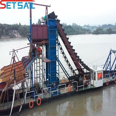 Cyclone Type Cast Iron Chain Bucket Gold and Diamond Dredger for Sand Sand Extraction
