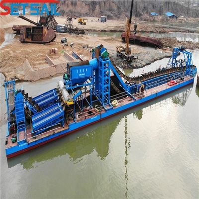 Cyclone Type Cast Iron Chain Bucket Gold and Diamond Dredger for Sand Sand Extraction