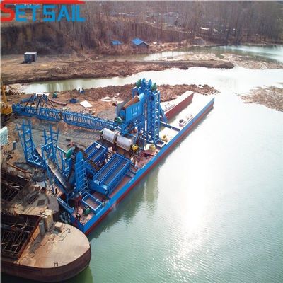 Cyclone Type Cast Iron Chain Bucket Gold and Diamond Dredger for Sand Sand Extraction