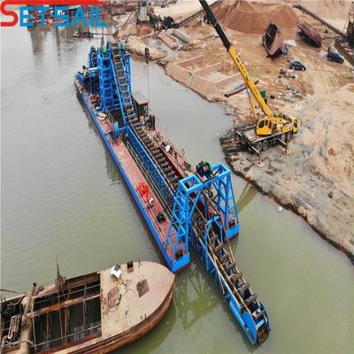 Cyclone Type Cast Iron Chain Bucket Gold and Diamond Dredger for Sand Sand Extraction